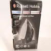 The image shows the retail packaging of a Russell Hobbs Powersteam Ultra iron. Podgląd zdjęcia produktu