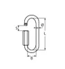 Schraubverbinder, lange Form , 8mm, Edelstahl A4 Produktbild-Vorschau 2