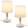 ZMH Nachtlampen, set van 2, wit, tafellamp, kleine Productafbeelding-voorbeeld 12