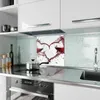 Küchenrückwand Spritzschutz Glas mit Motiv Weingläser Herz Produktbild-Vorschau 2