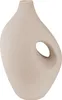 Gilde Vase, "Radon", Keramik, beige, grau, L. 11 cm, B. 18 Voir les images du produit 1