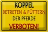 Blechschild Warnschild 30x20cm Koppel Betreten verboten Produktbild-Vorschau 1