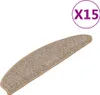 vidaXL Podložky na schůdky 15 ks 65x21x4 cm hnědé Náhled obrázku produktu 1