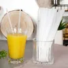 Pailles transparentes réutilisables, paquet de 50, pour Voir les images du produit 2