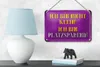 Blechschild Spruch 18x12cm bin nicht klein bin platzsparend Produktbild-Vorschau 4