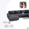 FEDVE Ecksofa Big Sofa Eckcouch mit Schlaffunktion DHAKA U Produktbild-Vorschau 6