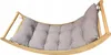 Dekokissen für Kinderwippe Velour hellgrau 120 x 50 x 8 cm, Produktbild-Vorschau 2