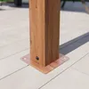 PRIMEYARD Pergola 3x3 m gazebo da giardino con tetto Anteprima dell’immagine prodotto 11
