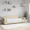 vidaXL Tagesbett Creme 90x200 cm Stoff Produktbild-Vorschau 2
