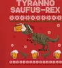 Tyranno Saufus-Rex Ugly Sweater - Weihnachten Xmas Produktbild-Vorschau 3