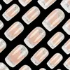 GKA Künstliche Fingernägel natur mit silber Glitter 24p G21 Produktbild-Vorschau 2