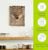 ARTland Holz Wanduhr Quarzuhr - schwarzer Zeiger Wolf Produktbild-Vorschau 2
