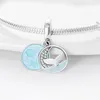 Charms Silber Anhänger Beads Wal und See für DIY Armband Produktbild-Vorschau 2