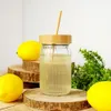 Trinkgefäß aus dickem Glas mit eleganten Streifen und Produktbild-Vorschau 2