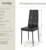 tectake® Set Esszimmerstuhl Julien gepolstert mit Produktbild-Vorschau 5