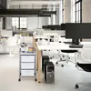 Relaxdays Kúpeľňový vozík na kolieskach, 3 zásuvky, kov a Náhľad obrázku produktu 6