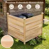 COSTWAY 2-tlg. Gartenzaun, Steckzaun 119x115,5cm(L x H), Produktbild-Vorschau 4