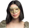 Masque vénitien en plastique doré Voir les images du produit 7