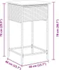 vidaXL Tabouret de bar de jardin avec coussin 2 pcs. noir Voir les images du produit 8