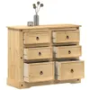 vidaXL Commode Corona 110x43x91 cm pin massif Voir les images du produit 2