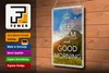Blechschild Spruch 20x30cm Keep Calm and good Morning Produktbild-Vorschau 4
