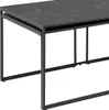 Infinity Couchtisch Set mit 3 Stk. schwarzer Marmordruck, Produktbild-Vorschau 4