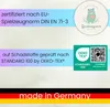 This image contains certifications and the country of origin for a product. Produktbild-Vorschau