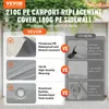 Tente de garage Carport, haut + paroi latérale 3 x 6 m, Voir les images du produit 2