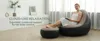 Aufblasbarer Loungesessel mit Fußhocker, schnelles Produktbild-Vorschau 7