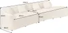 riess-ambiente Sofa ATELIER L 330cm beige Bouclé XXL-Couch Produktbild-Vorschau 2