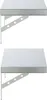 vidaXL Mensole a muro 2 pezzi 50x23,5 cm argento acciaio Anteprima dell’immagine prodotto 6