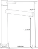 Mexen Elba rubinetto alto per lavabo, cromo - 74110-00 Anteprima dell’immagine prodotto 2