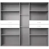 Kleiderschrank mit Spiegel, 225 cm breit modern in graphit Produktbild-Vorschau 2