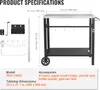 SucceBuy Outdoor-Grillwagen mit Doppelablage, beweglicher Produktbild-Vorschau 7