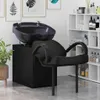 vidaXL Chaise de salon de coiffure noire 136 x 60 x 92 cm Voir les images du produit 3