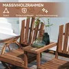 Outsunny 2-Sitzer Gartenbank Holz, wetterfest Sitzbank mit Produktbild-Vorschau 7
