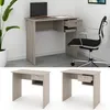 A collage of images showing a desk with a laptop and chair, and two separate views of the desk. Náhled obrázku produktu