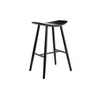 Miliboo - Schwarze Barhocker H65 cm (2er Set) DEMORY Produktbild-Vorschau 4