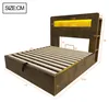 Flieks Hydraulisch houten bed, eenpersoonsbed 140x200 cm Productafbeelding-voorbeeld 4