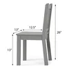 Set da tavolo per bambini in legno, grigio, 2 sedie, tavolo Anteprima dell’immagine prodotto 4
