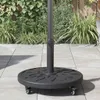vidaXL Sonnenschirmständer 15.25 kg Schwarz Eisen Produktbild-Vorschau 4