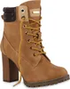 A single brown lace-up boot with a block heel is shown against a white background. Produktbild-Vorschau