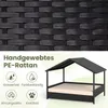 COSTWAY Lit pour chien d'extérieur, lit surélevé en rotin Voir les images du produit 4