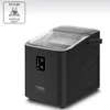 A black ice maker sits on a white background with a small graphic overlay. Podgląd zdjęcia produktu