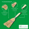 Novatool 3x Kleiner Besen Reisigbesen mit Stiel kurz 28cm Produktbild-Vorschau 4