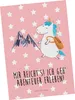 Mr. & Mrs. Panda Postkarte Einhorn Bergsteiger - Rot Produktbild-Vorschau 1