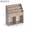 Vicco bibliothèque enfant Luigi, Blanc, 72 x 79 cm Mini, avec 2 boîtes