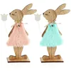 COM-FOUR® 2x Deko Aufsteller für Ostern - Osterhase im Produktbild-Vorschau 1