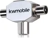 kwmobile Antennen Verteiler Splitter - 0-1000 MHz - 2x Koax Produktbild-Vorschau 3