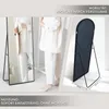 A collage showing a full-body mirror from the front and back, with dimensions indicated. Produktbild-Vorschau